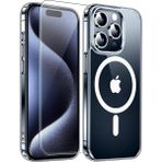Etiget iPhone 15 Pro Max Magsafe Şeffaf Kılıf & Cam Ekran Koruyucu (2'li Paket)
