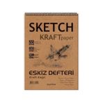 Etika Kraft Kağıt A5 Eskiz Defteri 90 Gr. Spiralli 50 Yaprak Sketchbook - 41 Delft Blue