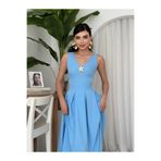 ETİKAFASHION Sıfır Kol Yıldız Aksesuar Detaylı Balconette Elbise