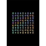 Etiket Dünyası Vl Desen Kaplama Sticker Etiket 23X23 cm Araç Motor Laptop Kask Kullanımı İçin - 22x22 cm - Çok Renkli