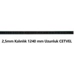 Etiket Sanatı 1240 mm (1 Metre 24CM Cetvel 2,5mm Kalınlık Siyah Kesim Için Ideal Kaliteli Çelik