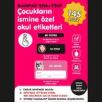 Etiketim Blackpink Temalı Isme Özel Okul Etiketi
