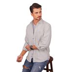 Etikmen Beyaz Düz Oversize Oduncu Hediye Kutulu Erkek Gömlek M
