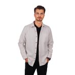 Etikmen Beyaz Düz Oversize Oduncu Hediye Kutulu Erkek Gömlek XXL