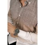 Etikmen Kahve Bej Geçişli Slimfit Erkek Gömlek Günlük Stil ile Keten Renkli - XL - Kahverengi