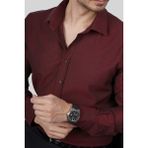 Etikmen Kraliyet Bordo Slimfit Erkek Gömlek - 2XL
