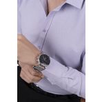 Etikmen Lila Armür Desenli Slimfit Erkek Gömlek