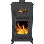 Etinova MS-K003 Modeli Şömineli Fırınlı Pelet ve Odun Sobası