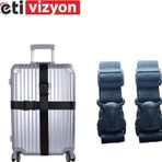 Etivizyon Valiz Bavul Emniyet Kemeri 2 Adet Siyah