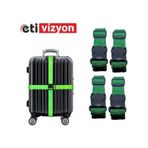 Etivizyon Valiz Kemeri 4 Adet - Yeşil