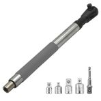 Etki Hazır Ofset Uzatma Anahtarı, 1/2 "soketlerle Uyumlu, Elektrikli Mandal anahtarı, 4 adaptörlü Zincir Tahrik anahtarı Genişletici, sıkı Boşluklar Için Soket anahtarı Aleti