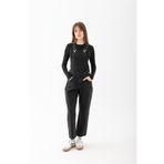 EtkiModa Kadın Siyah Slim Dar Kesim Kot Tulum
