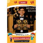 Etkinlikdenizi Siyah Mezuniyet Karne Kılıfı - İlkokul İçin