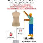 Etkinlikler ve Fuarlar Için Kolay Taşınabilir 36 Beden Terzi Mankeni Vitrin Mankeni