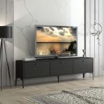 Etna Premium Tv Ünitesi, Siyah, 160 Cm