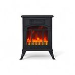 EtnaDecor Flamora Ayaklı Elektrikli Şömine 1900 Watt İki Kademeli Siyah
