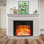 EtnaDecor Metis İki Kademeli Isıtıcı Fanlı Elektrikli Şömine Beyaz