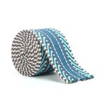 Etnik Stil Çiçekli Dokuma Döşeme, Jakarlı Kurdele 1 Yard Polyester Pamuk 3.8cm ve 5cm Genişlik Çok Renkli Çantalar Giysiler Kendin Yap El Sanatları Dekor(Peacock Blue 5cm)