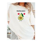 Etoile Studio Avokado Tasarımlı "Mamacado" Baskılı Hamile Tişörtü - Anne Adayı Hediyelik Esprili T-shirt