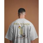 Etoile Studio Pina Colada - Oversize Tişört | Unisex Tişört | Rahat Kesim Etiole Studio - Beyaz