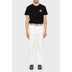 Etro % 100 Pamuk Regular Fit Logo Baskılı T Shirt Erkek T Shirt MRMA0002 AK604 N0000 - Siyah