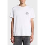 Etro % 100 Pamuk Regular Fit Logo Baskılı T Shirt Erkek T Shirt MRMA0002 AK604 W0800 - Beyaz - XL