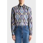 Etro Desenli % 100 Pamuk Regular Fit Kent Yaka Saten Gömlek Erkek Gömlek MRIB0001 99SA5L4 X0883 - 43 - Lacivert