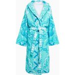 Etro Paisley Desenli, Italyan Tasarımı Mavi %100 Pamuk Bornoz
