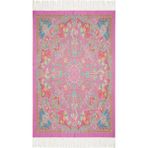 Etro Spugna Paisley Desenli, Italyan Tasarımı %100 Pamuk Battaniye - Mor - 180 x 120 cm