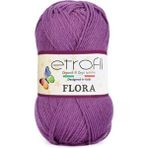 Etrofil Flora Patiklik Çoraplık El Örgü İpi 70659 Açık Mor