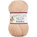 Etrofil Flora Patiklik Çoraplık El Örgü Ipi - 70767 Sütlü Kahve