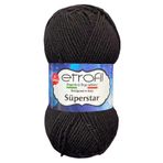 Etrofil Süperstar 70978 Siyah Örgü İpi