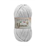 Etrofil Yonca Baby Kadife Örgü İpi Açık Gri %100 Polyester 100g 120m (70905)
