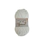 Etrofil Yonca Kadife Örgü İpi Beyaz %100 Polyester 100g 120m (70136)