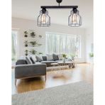 Etsylight Ametist Dizilone 2 Antre, Salon, Mutfak Avize - Siyah