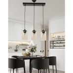 Etsylight Dora Sıralı Lüx 3 Antre Avize, Mutfak Avize, Salon Avize, Yemek Odası Avize - Bal Köpüğü