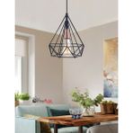 Etsylight Piramit Br One, Salon Avize, Mutfak Avize, Antre Avize - Mat Siyah