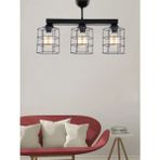 Etsylight Quartz Dizilone 3 Salon,mutfak Sarkıt Avize - Siyah