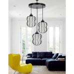 Etsylight Ruby White Glass 3 Antre, Salon Avize - Beyaz