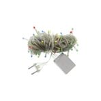 Ett 10M 100 LED Damla Uçlu Mavi Işık Şeffaf Kablo