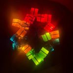 Ett 4M 20 Led Pilli Hediye Kutusu Figürlü Yılbaşı Peri Işıkları Dekoratif Lamba
