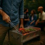 Ett Katlanabilir Mangal Taşınabilir Kamp Piknik Barbeküsü - Kompakt Ve Pratik Kurulum