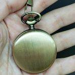 Ett Kişiselleştirilebilir Eskitme Antika Köstekli Cep Saati - Metal Mekanizma