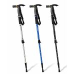 Ett Led Işıklı Anti-Şok Teleskopik Yürüyüş Batonu 110Cm - Kamp & Trekking