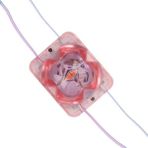 Ett PM-14716 12 Volt 2 Watt Pembe Yanıp Sönen Çakar 4333-3030 Modül LED 43X33X28MM