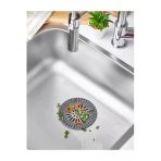 Ett Yuvarlak Süzgeçli Silikon Lavabo Ve Küvet Tıkacı - Gider Süzgeci 13 Cm