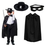 ETT Zorro Pelerin Şapkası Ve Maske Seti Çocuk Boy 562741416521