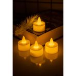 etxShop Led Mum 4 Adet Ledli Mum Model Işıklı Tealight Mum Pilli