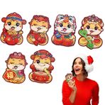 EUBEISAQI Çin Yeni Yılı Kırmızı Zarflar,Kırmızı Zarflar Çin Yeni Yılı | Karikatür Şanslı Para Zarfları Kırmızı Paket - 6 Parça, Yılan Yılı Hong Bao, Düğün, Doğum Günü için Kalın Para Tutucu