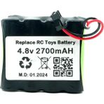 Eufy Rastar 4.8V 2700MAH Oyuncak Araba Bataryası Siyah Soket